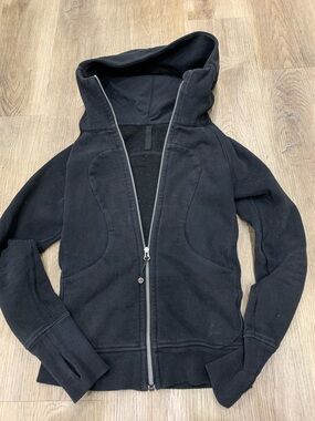 lululemon athletica Black Full‑Zip Hooded Sweatshirt
